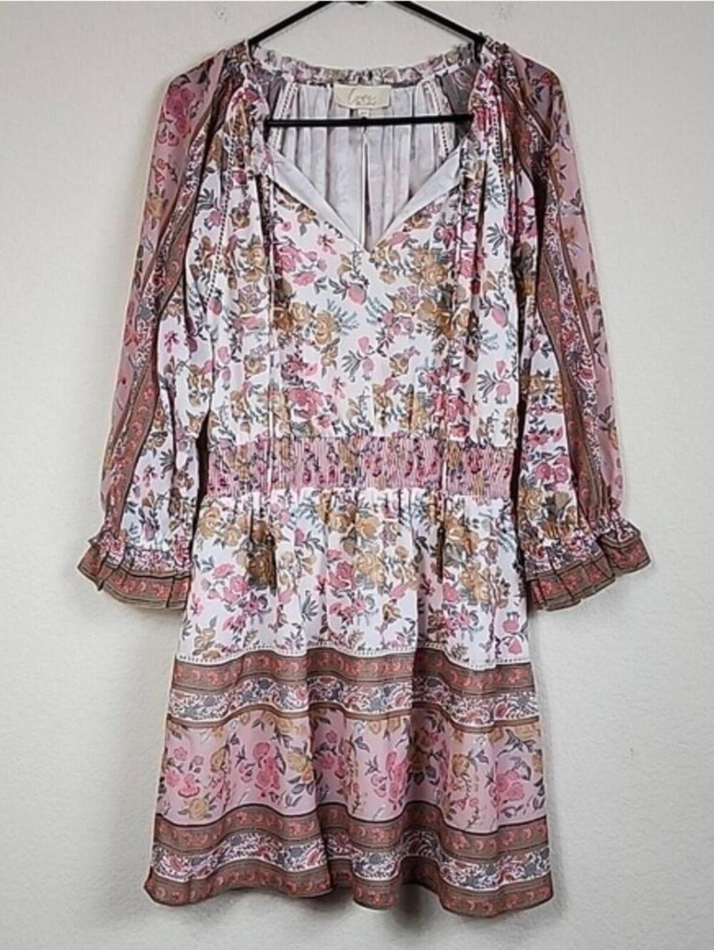 NWT $325 Anthropologie Love The Label Boho Mini Dress